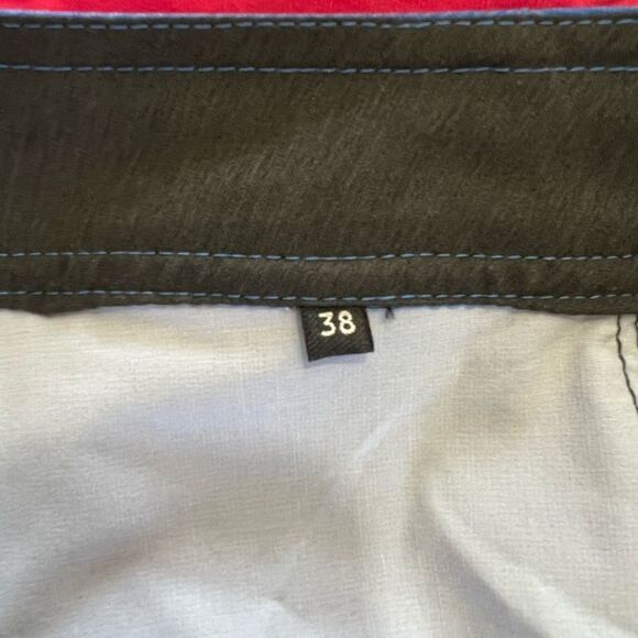 Quiksilver 9" DryFlight High Line Multicolor Striped Swim Trunks Men's size 38 - Picture 10 of 10